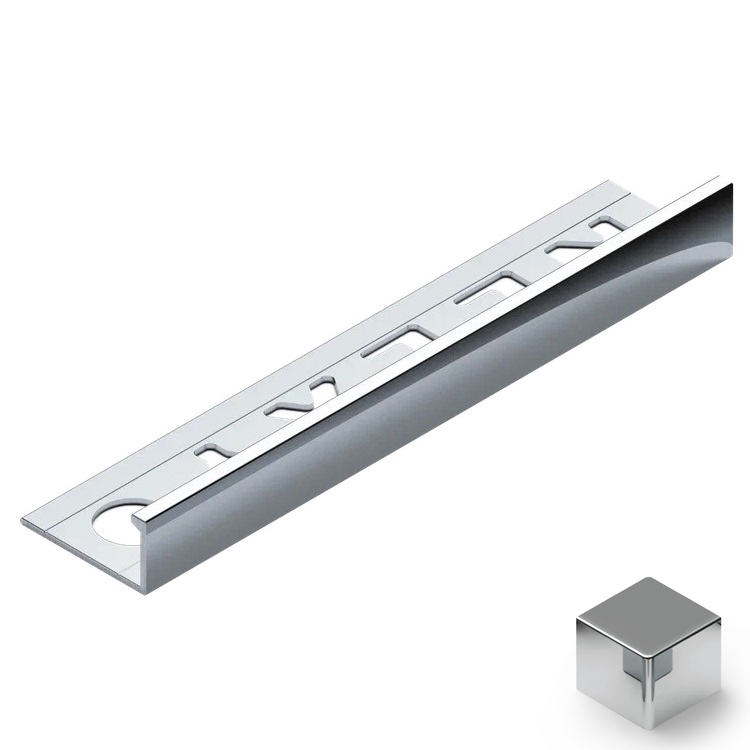 Профиль L-образный алюминий 10 мм Neexy PV02-03 (серебро блестящее), 2.7 м.