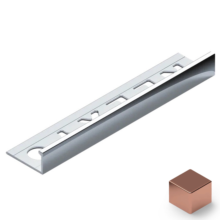 Профиль L-образный алюминий 10 мм Neexy PV02-15 (розовый блестящий), 2.7 м.