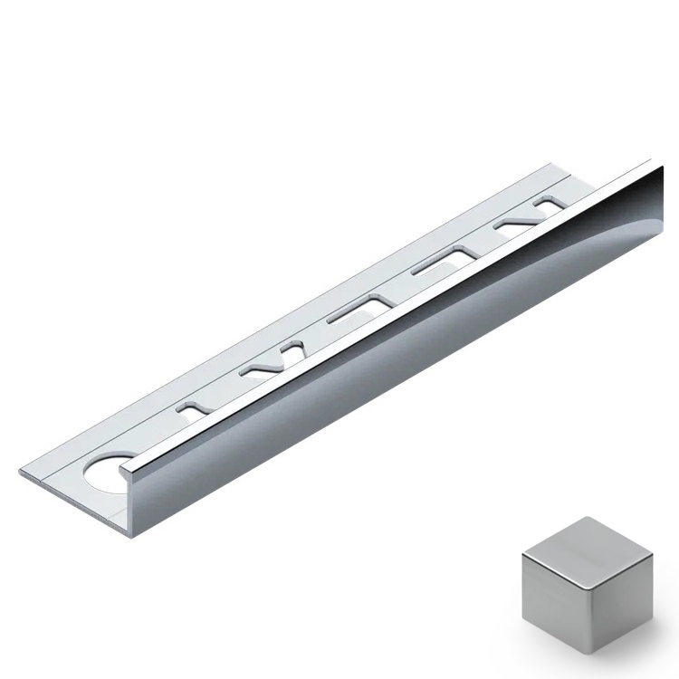 Профиль L-образный алюминий 8 мм Neexy PV01-02 (серебро матовое), 2.7 м.