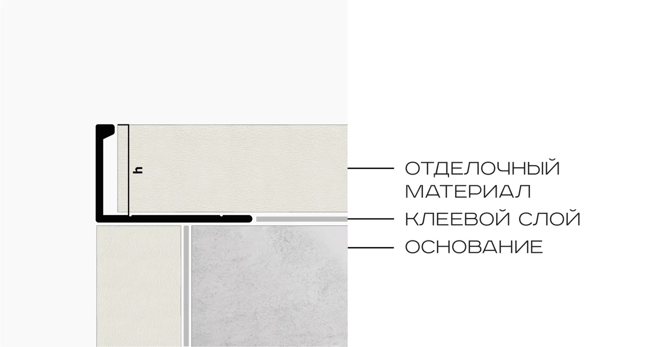 Профиль L-образный гибкий алюминий 12.5 мм Neexy PV06-08 (шампань матовая), 2.7 м.