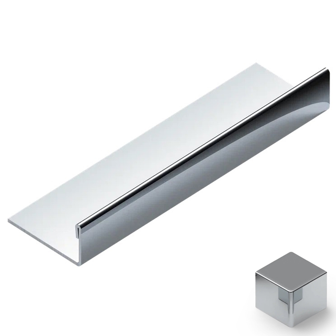 Профиль L-образный нерж. сталь 10 мм Neexy PVS93-03 (нерж. сталь зеркальная), 2.7 м.