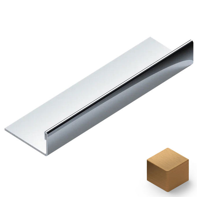 Профиль L-образный нерж. сталь 10 мм Neexy PVS93-04 (нерж. сталь золото браш), 2.7 м.