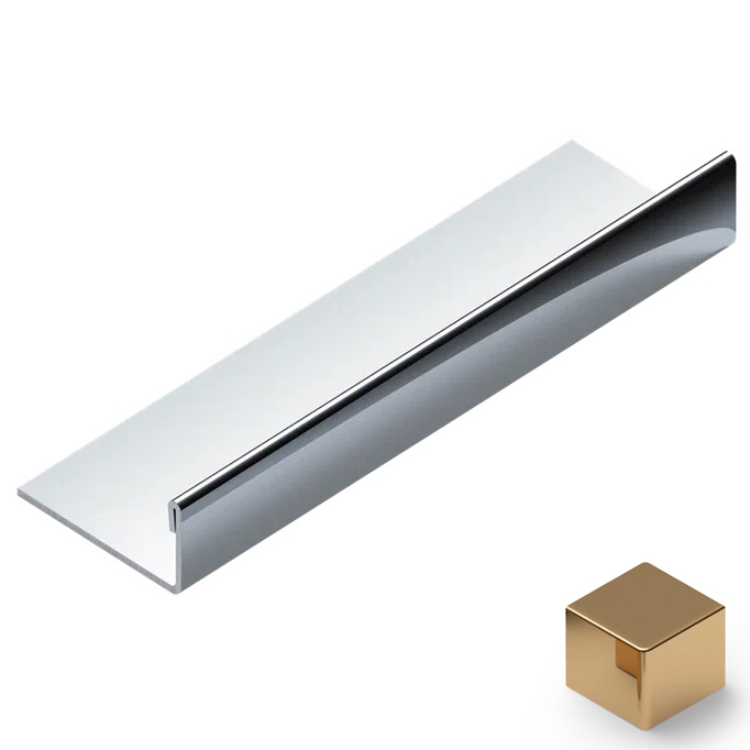 Профиль L-образный нерж. сталь 10 мм Neexy PVS93-05 (нерж. сталь золото зеркальное), 2.7 м.