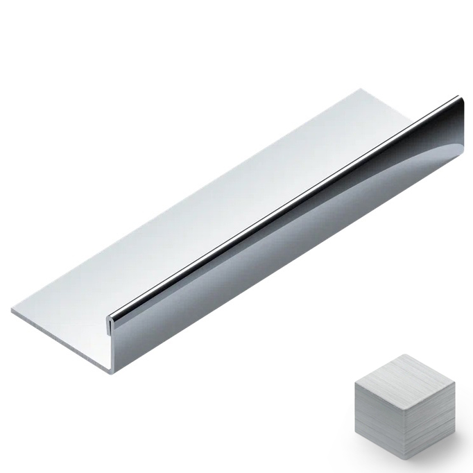 Профиль L-образный нерж. сталь 10 мм Neexy PVS93-13 (нерж. сталь удлиненный браш), 2.7 м.