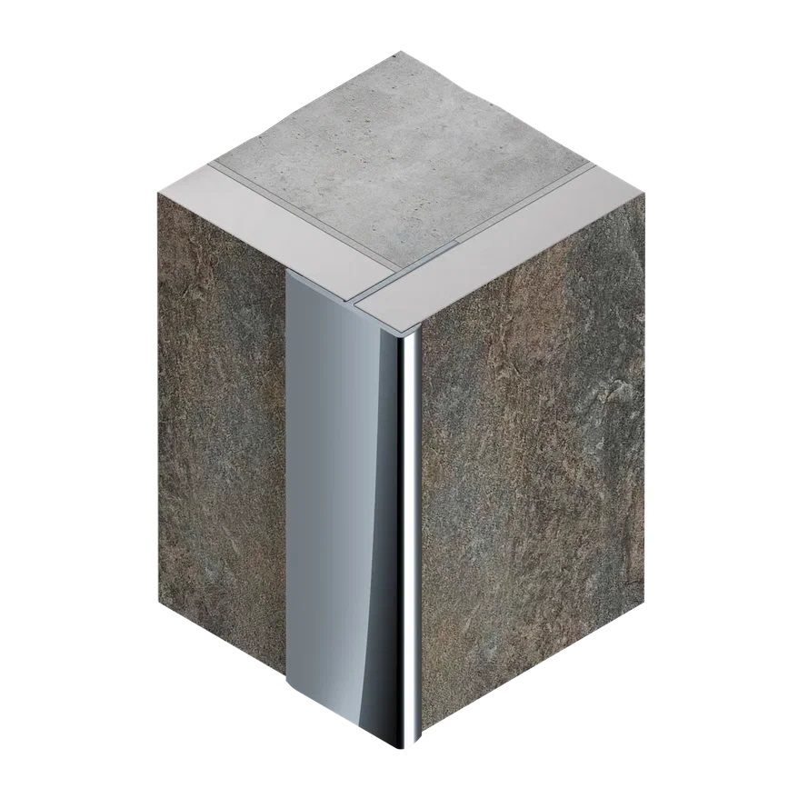 Профиль лестничный F-образный алюминий 10 мм Neexy PV53-18 (черный матовый), 2.7 м.