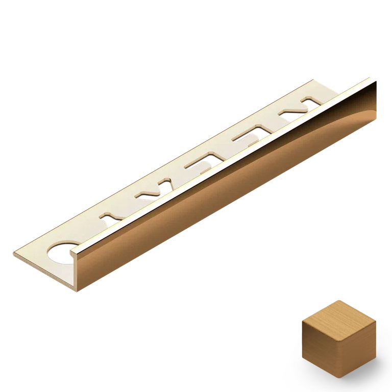 Профиль L-образный латунь 12.5 мм Neexy PVL03-03 (латунь брашированная), 2.7 м.