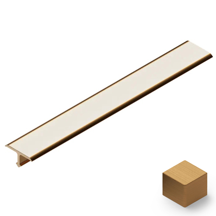 Профиль Т-образный полукруглый латунь 5 мм Neexy PVL69-03 (латунь брашированная), 2.7 м.