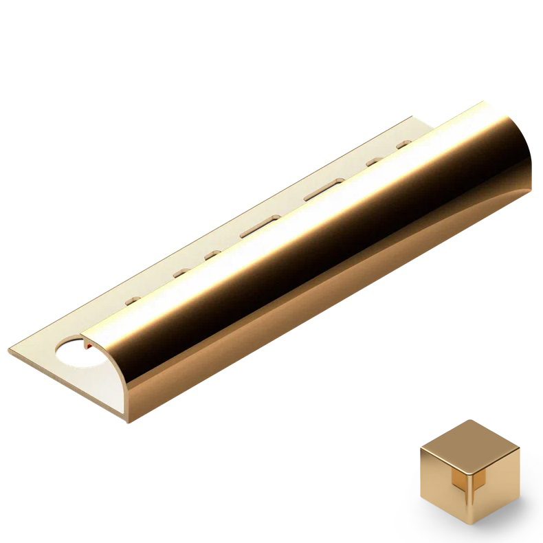 Профиль внешний латунь 12 мм Neexy PVL18-01 (латунь полированная), 2.7 м.