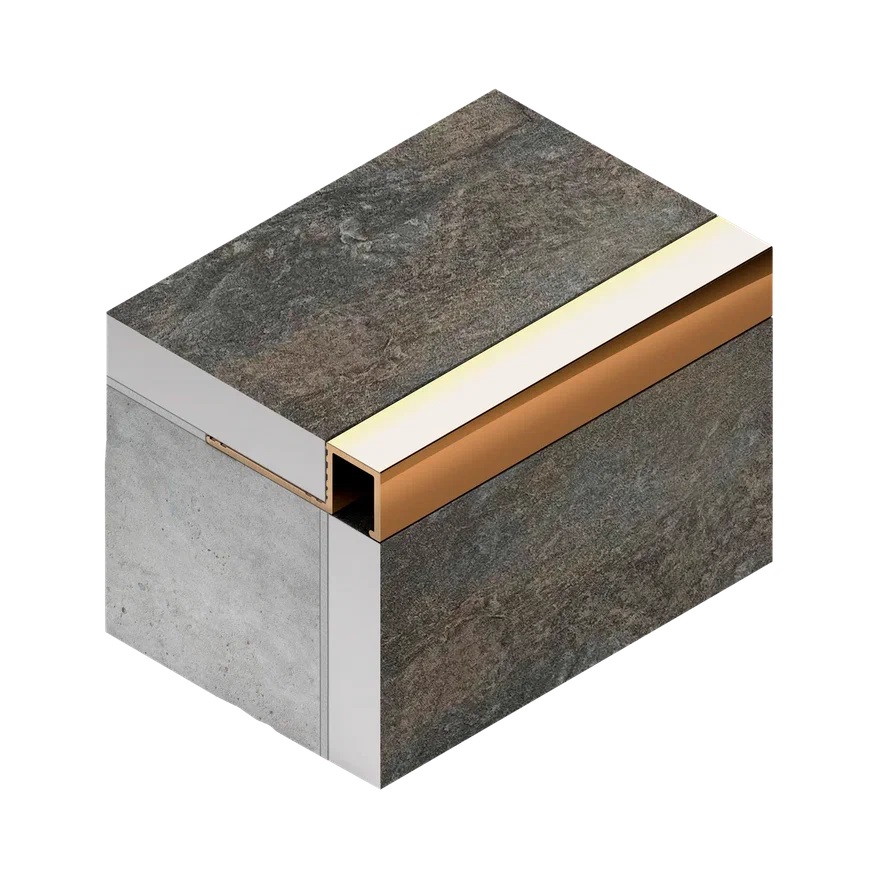 Профиль внешний  P латунь 10x10 мм Neexy PVL31-04 (антик бронза светлая), 2.7 м.