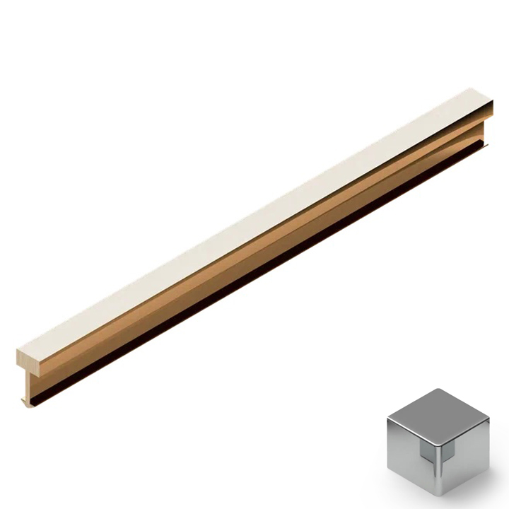 Профиль вставка латунь 5х3 мм Neexy PVL80-02 (латунь хромированная), 2.7 м.