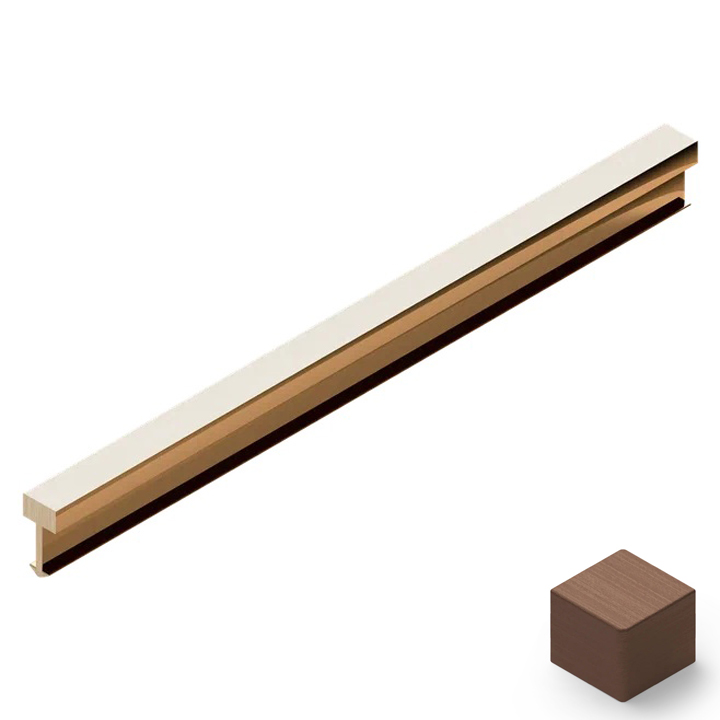 Профиль вставка латунь 5х3 мм Neexy PVL80-04 (антик бронза светлая), 2.7 м.