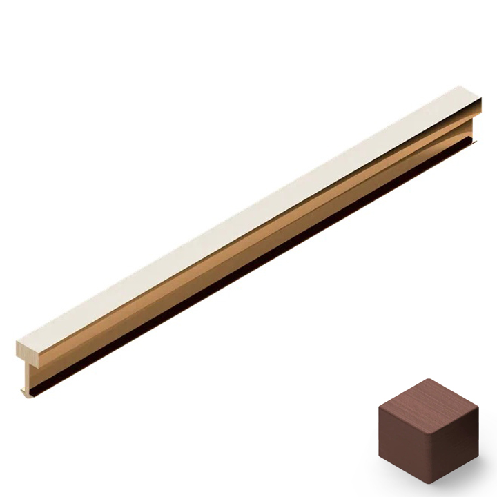 Профиль вставка латунь 5х3 мм Neexy PVL80-05 (антик медь светлая), 2.7 м.