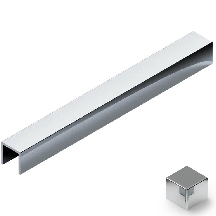 Профиль П-образный алюминий 15x10 мм Neexy PV84-02 (серебро матовое), 2.7 м.