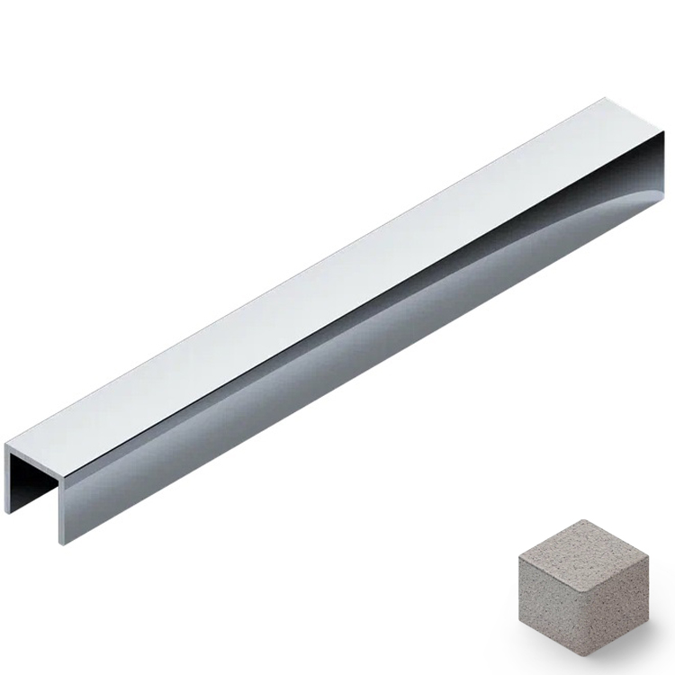 Профиль П-образный алюминий 15x10 мм Neexy PV84-43 (муар бежевый), 2.7 м.