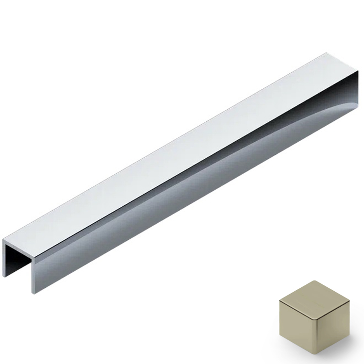 Профиль П-образный алюминий 6x10 мм Neexy PV85-16 (титан матовый), 2.7 м.