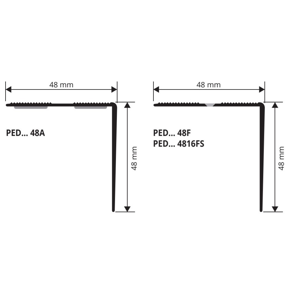 Профиль Progress Profiles Proend PEDAA48F 2.7 м. (серебро), перфорированный