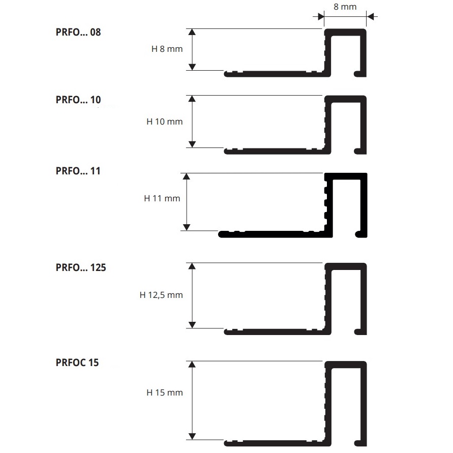 Профиль Progress Profiles Profinal PRFOS 15 2.7 м. (латунь сатинированная)