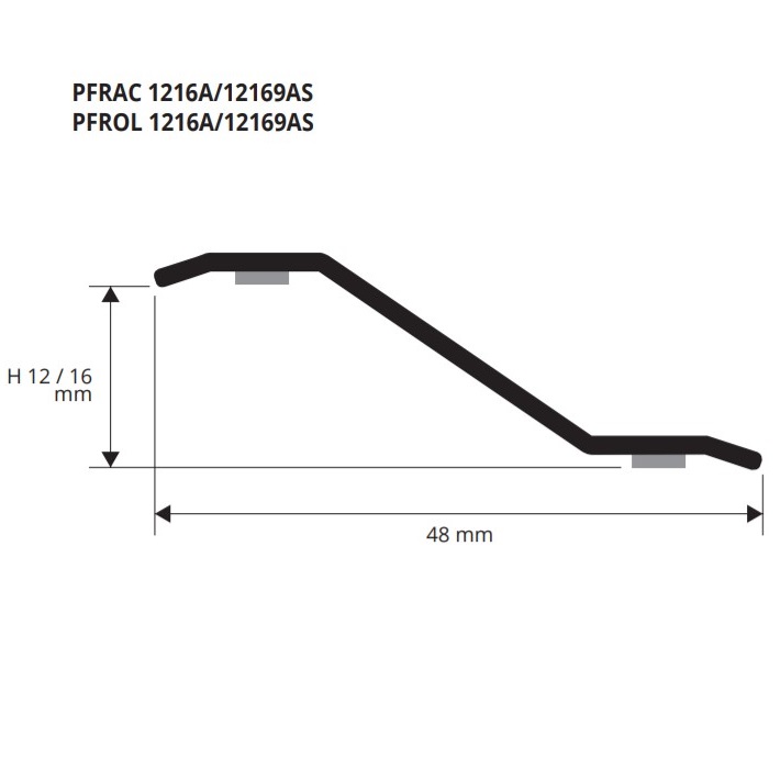 Профиль Progress Profiles Profloor PFRAC 1216А 2.7 м. (нерж. сталь)