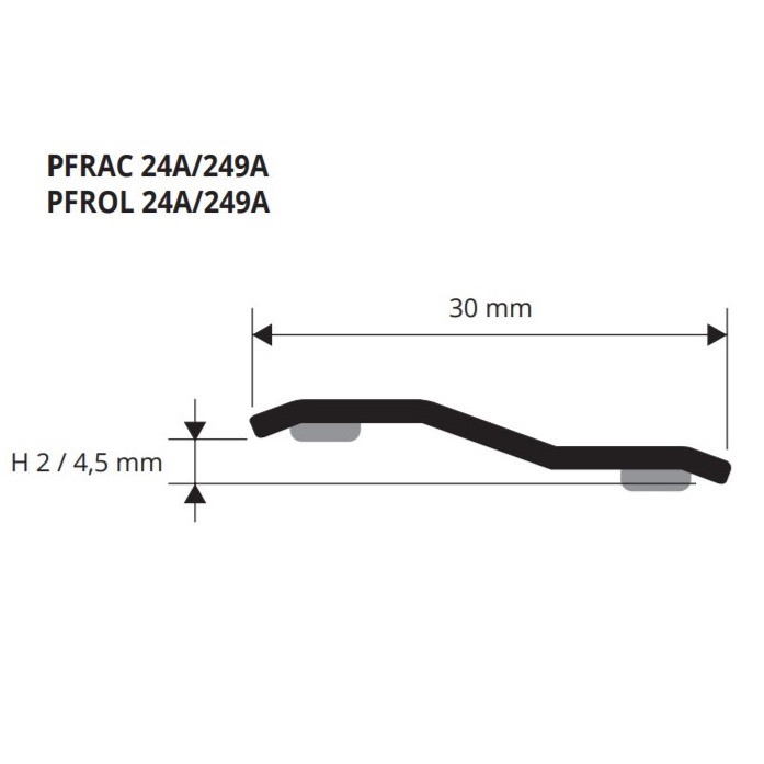 Профиль Progress Profiles Profloor PFRAC 249АS 0.9 м. (нерж. сталь)