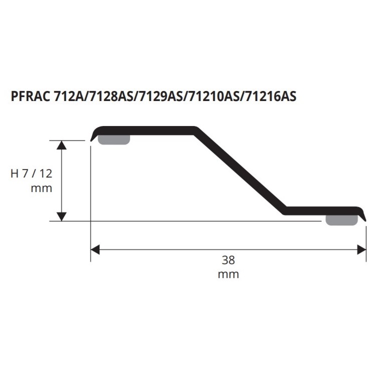 Профиль Progress Profiles Profloor PFRAC 712А 2.7 м. (нерж. сталь)