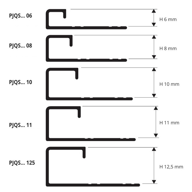 Профиль Progress Profiles Projolly Square PJQSBG 11 2.7 м. (оружейный серый), блестящий