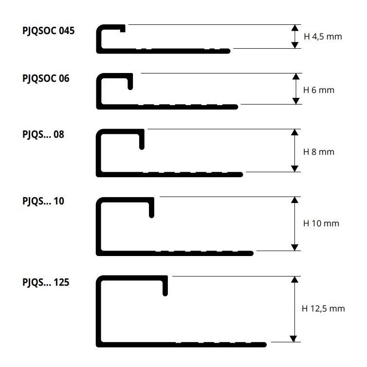 Профиль Progress Profiles Projolly Square PJQSOS 125 2.7 м. (латунь сатинированная)