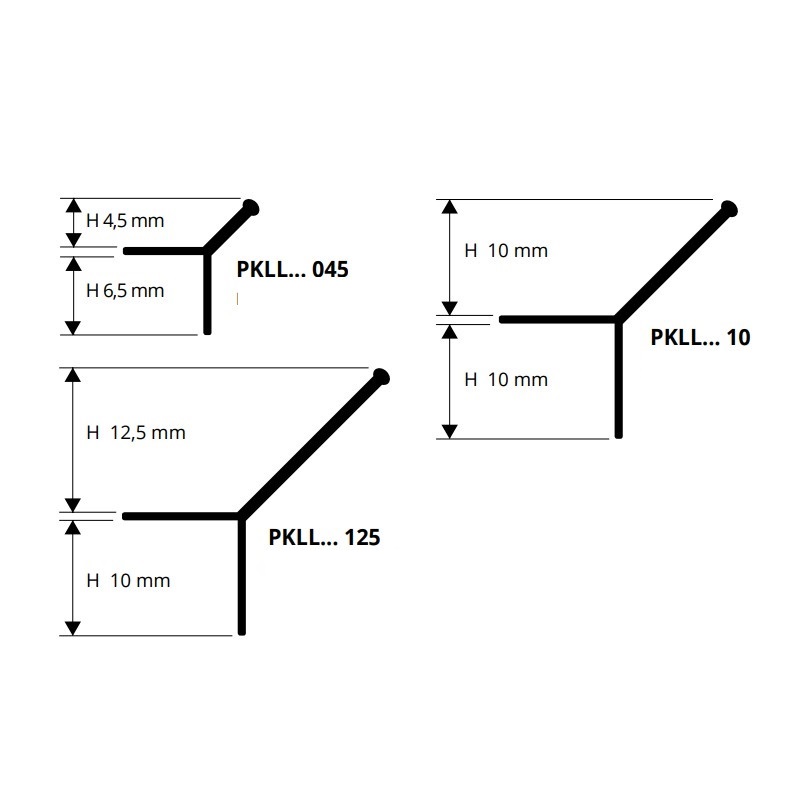 Профиль Progress Profiles Prokerlam Line PKLLAA 125 2.7 м. (серебро), матовый
