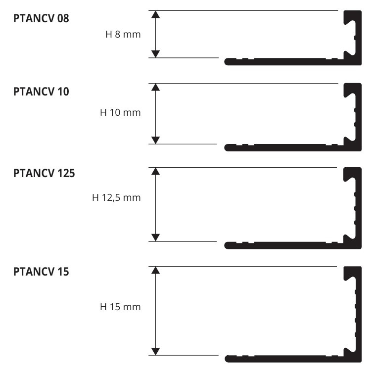 Профиль Progress Profiles Proterminal Curve PTAACV 125 2.7 м. (серебро), гибкий, матовый