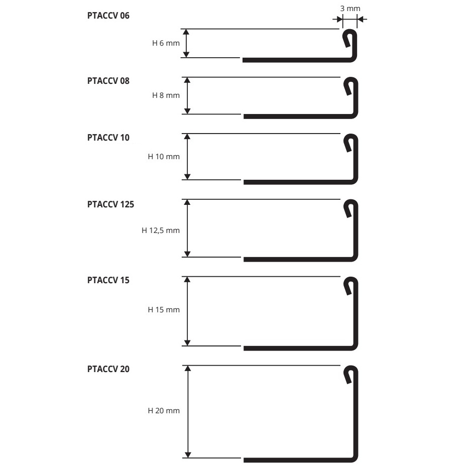 Профиль Progress Profiles Proterminal PTACCV 06 2.7 м. (нерж. сталь), гибкий, полированный