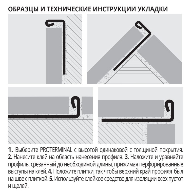 Профиль Progress Profiles Proterminal PTACM 125 2.7 м. (нерж. сталь AISI 316L/1.4404), полированный
