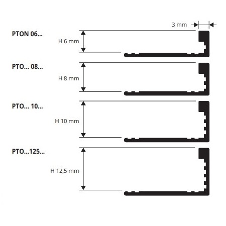 Профиль Progress Profiles Proterminal PTOB 08 2.7 м. (античная латунь), глянцевый