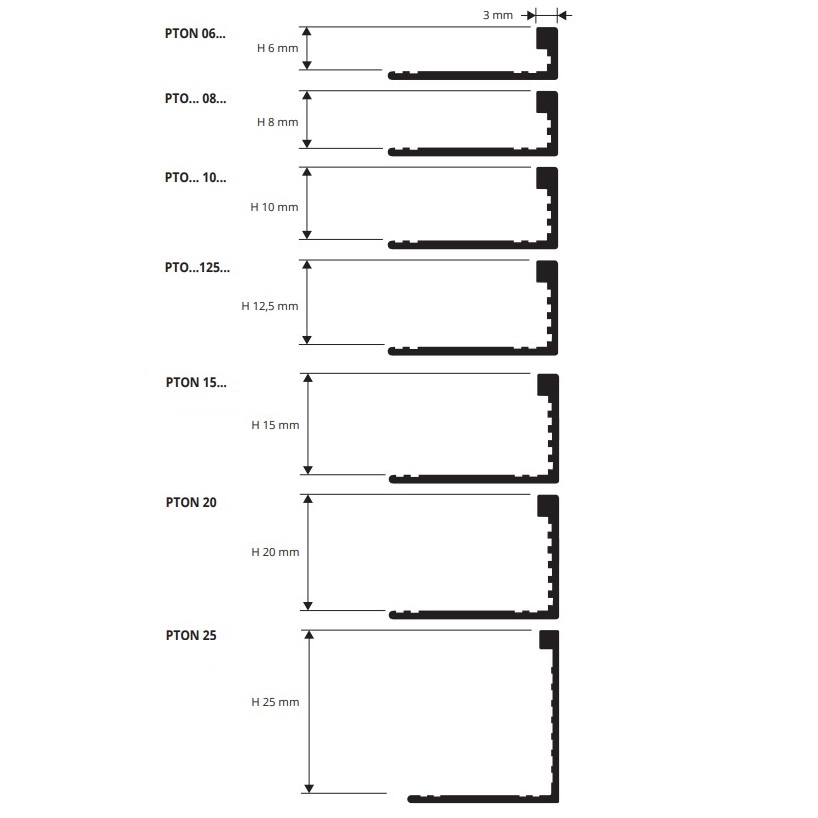 Профиль Progress Profiles Proterminal PTON 20 2.7 м. (латунь натуральная), матовый
