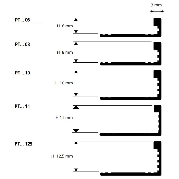 Профиль Progress Profiles Proterminal Stone Line PTA 06-SL01 2.7 м. (stone white)