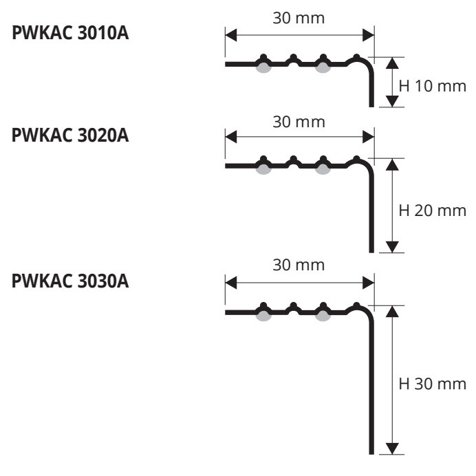 Профиль для ступеней Progress Profiles Prowalk ACC PWKAC 3010A 2.7 м. (нерж. сталь), самоклеящийся