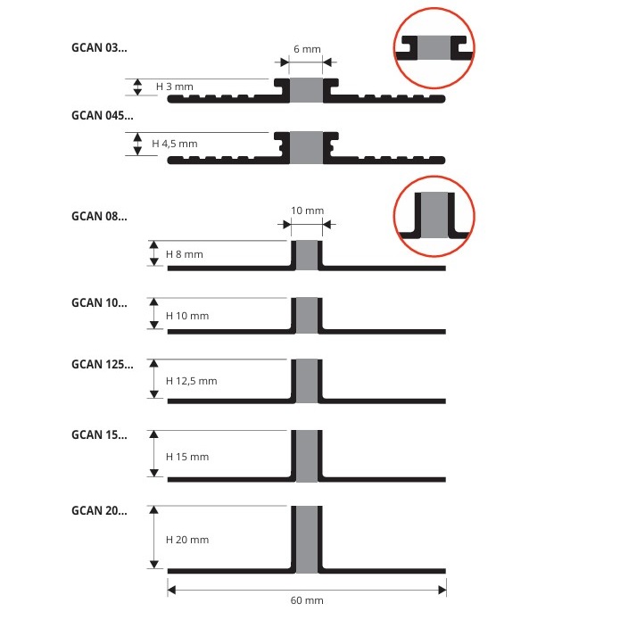 Профиль расширительный Progress Profiles Prodilat GCAN 03G 2.7 м (алюминий, серый)
