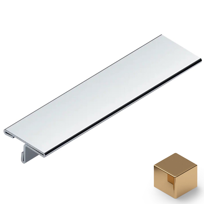 Профиль Т-образный нерж. сталь 14 мм Neexy PVS90-05 (нерж. сталь золото зеркальное), 2.7 м.