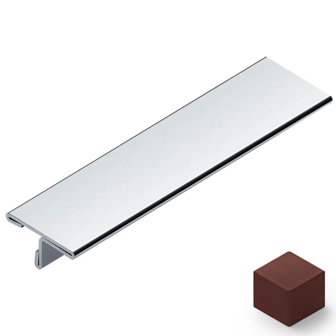 Профиль Т-образный нерж. сталь 14 мм Neexy PVS90-08 (нерж. сталь антик медь), 2.7 м.