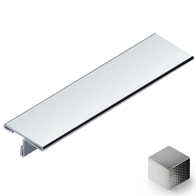 Профиль Т-образный нерж. сталь 20 мм Neexy PVS92-10 (нерж. сталь тисненый), 2.7 м.