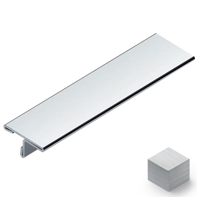 Профиль Т-образный нерж. сталь 20 мм Neexy PVS92-13 (нерж. сталь удлиненный браш), 2.7 м.