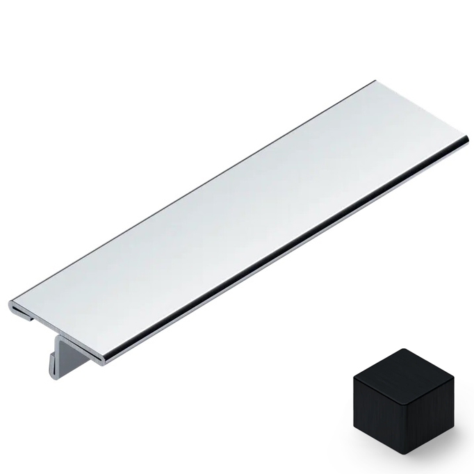 Нерж. сталь черный браш блестящий