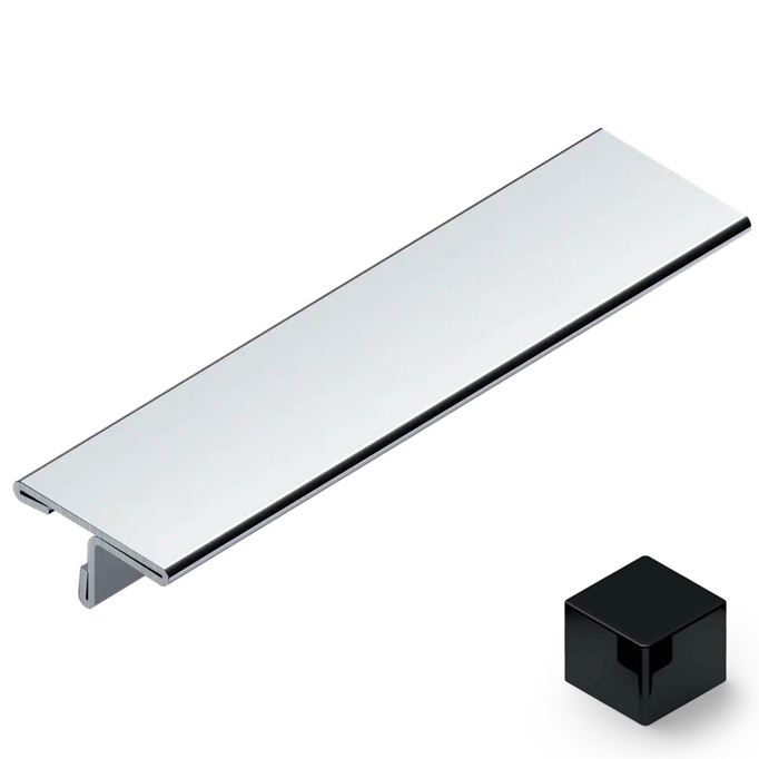 Профиль Т-образный нерж. сталь 20 мм Neexy PVS92-19 (нерж. сталь черный зеркальный), 2.7 м.