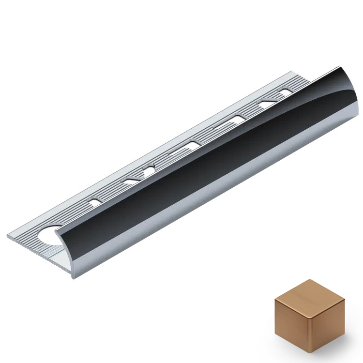 Профиль внешний алюминий 10 мм Neexy PV17-06 (бронза матовая), 2.7 м.