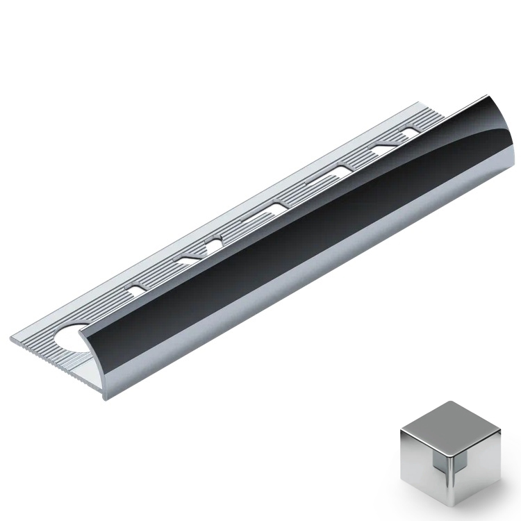 Профиль внешний алюминий 12 мм Neexy PV18-03 (серебро блестящее), 2.7 м.