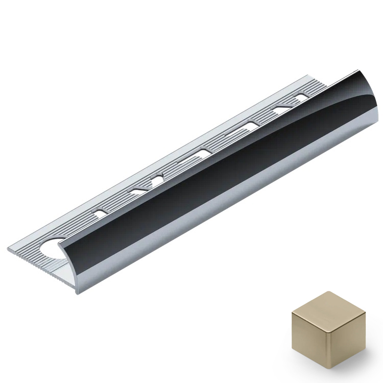 Профиль внешний алюминий 12 мм Neexy PV18-08 (шампань матовая), 2.7 м.