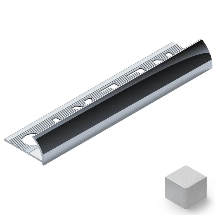 Профиль внешний алюминий 12 мм Neexy PV18-41 (муар белый), 2.7 м.