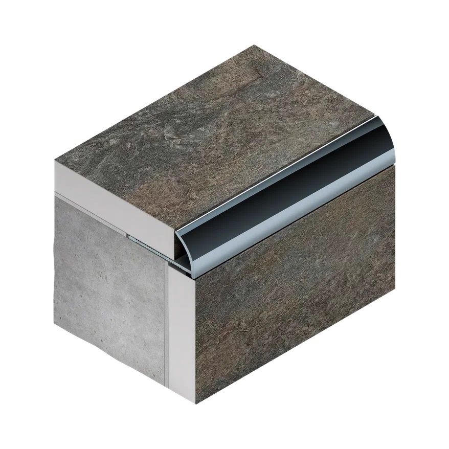 Профиль внешний гибкий алюминий 10 мм Neexy PV20-08 (шампань матовая), 2.7 м.