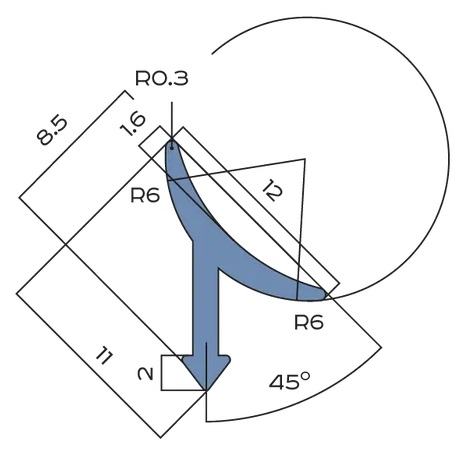 Профиль внутренний универсальный алюминий 12 мм Neexy PV30-41 (муар белый), 2.7 м.