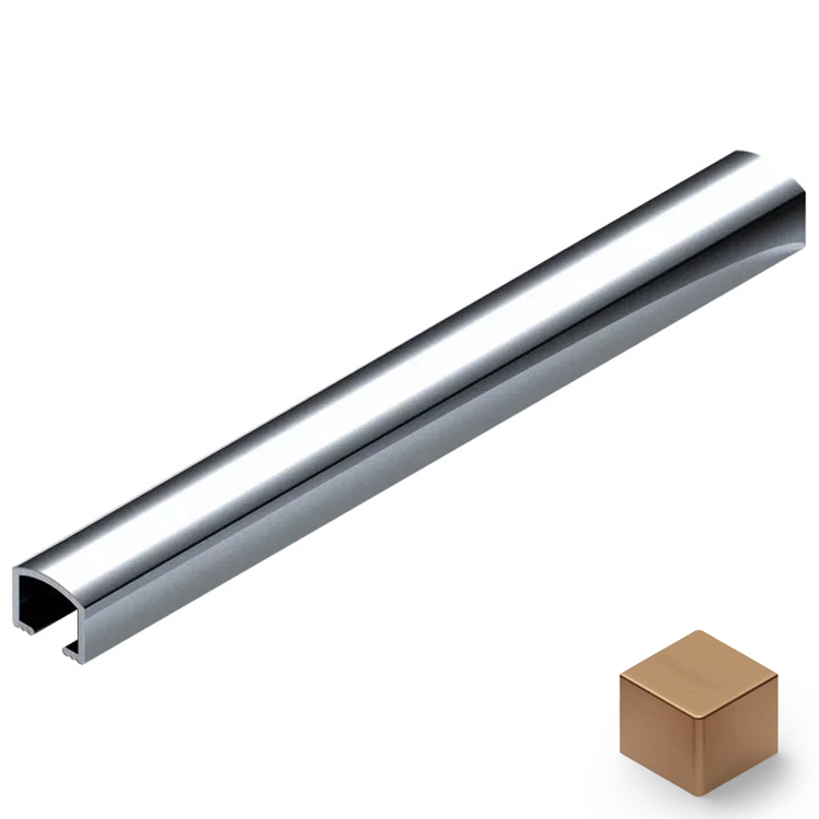 Профиль вставка алюминий 10х8.2 мм Neexy PV104-06 (бронза матовая), 2.7 м.