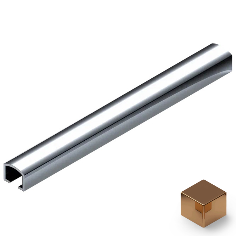 Профиль вставка алюминий 10х8.2 мм Neexy PV104-07 (бронза блестящая), 2.7 м.