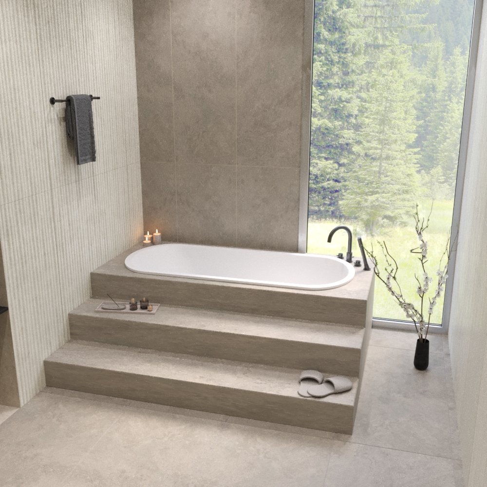 Ванна встраиваемая Whitecross Jess 0223.170071.200 170x71 см (белый матовый), иск. камень